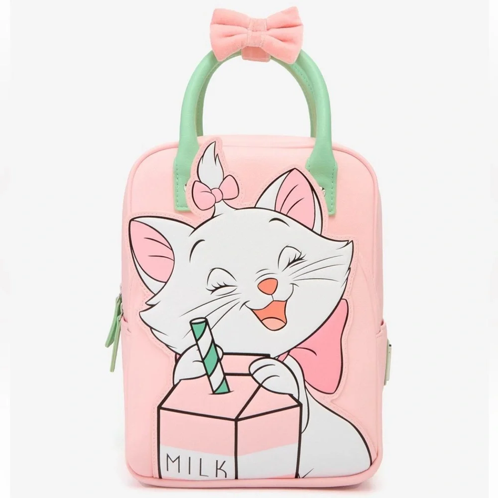 Loungefly Pink & Mint Marie Milk Carton Mini Backpack